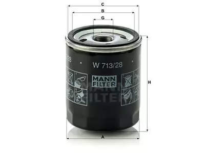 ÖLJYNSUODATIN MANN, ROVER - Yleisosat ja tarvikkeet - 64616 - 1