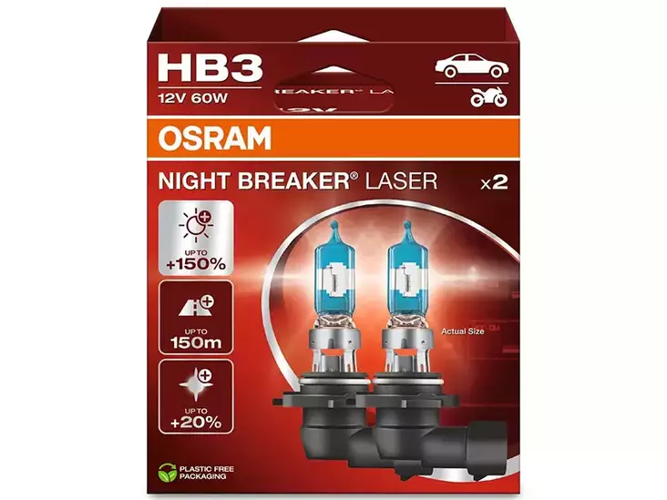 OSRAM NIGHT BREAKER LASER HB3 - Yleisosat ja tarvikkeet - 74916 - 1