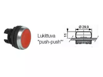 PAINIKE,LUKKIUTUVA, UUSIN - Yleisosat ja tarvikkeet - 45866 - 1
