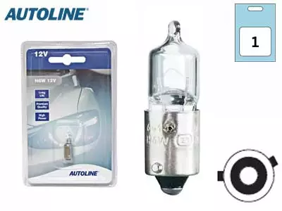 POLTTIMO AUTOLINE 12V H6W BAX9S BLISTER - Yleisosat ja tarvikkeet - 69026 - 1