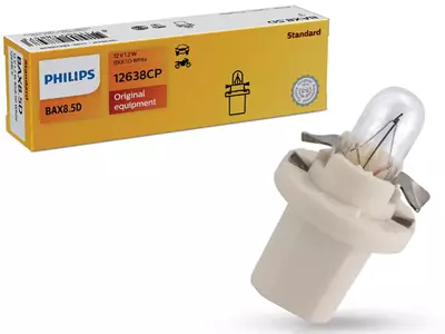 POLTTIMO PHILIPS 12V 1,12W BX8,5D WHITE - Yleisosat ja tarvikkeet - 75046 - 1
