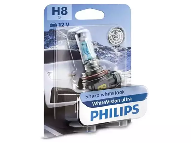 POLTTIMO PHILIPS H8 12V WHITEVISION ULTRA BLISTER - Yleisosat ja tarvikkeet - 74766 - 1