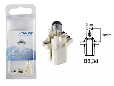 POLTTIMOPARI 12V 2W B8,3D BLISTER - Yleisosat ja tarvikkeet - 69656 - 1