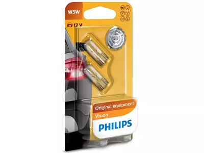 POLTTIMOPARI PHILIPS W5W 12V BLISTER - Yleisosat ja tarvikkeet - 74926 - 1