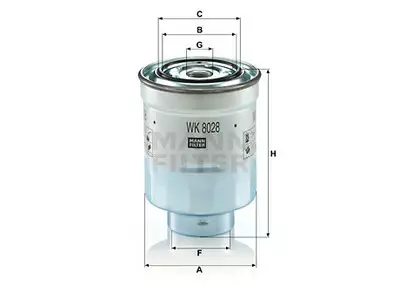 POLTTOAINESUODATIN MANN, TOYOTA - Yleisosat ja tarvikkeet - 62956 - 1