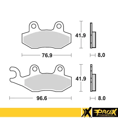 ProX Jarrupalasarja Eteen RM125/250 '89-95 + YZ125/250 '90-97 - Moottoripyörän Jarrupalat - 91706 - 1