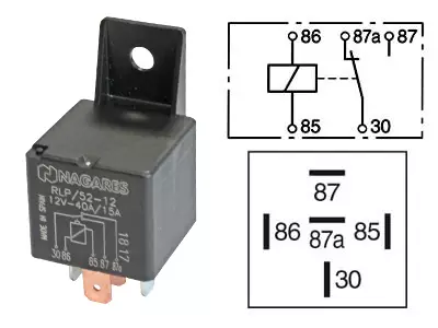 RELE 12V 15/40A 5-NAP. - Yleisosat ja tarvikkeet - 44246 - 1