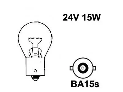 SAFRA 2418 24V 15W BA15S - Yleisosat ja tarvikkeet - 68226 - 1