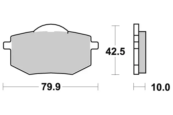 Sbs Jarrupalat Ceramic - Moottoripyörän Jarrupalat - 104536 - 1
