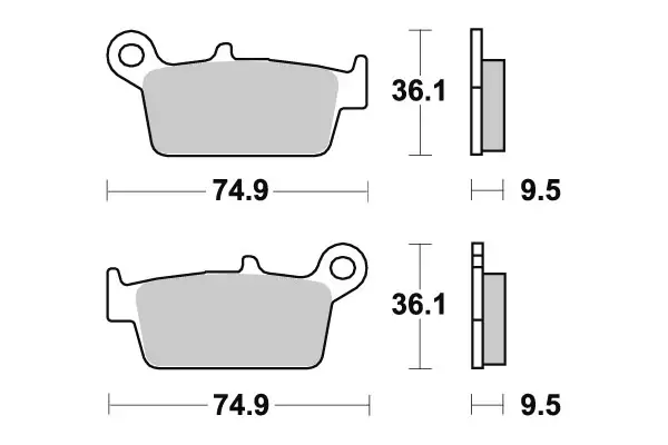 Sbs Jarrupalat Ceramic - Moottoripyörän Jarrupalat - 105096 - 1