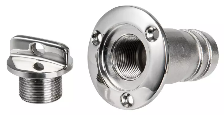 Tyhjennystulppa 48mm AISI 316 - Veneen Läpivienti - 92566 - 1