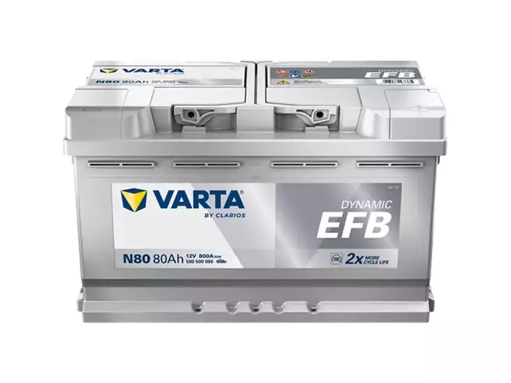 VARTA DYNAMIC EFB 80AH 800A 315X175X190MM -/+ - Yleisosat ja tarvikkeet - 45226 - 1