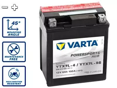 VARTA MP AKKU 6 AH 114X71X131 CCA 100 -/+ - Yleisosat ja tarvikkeet - 45616 - 1