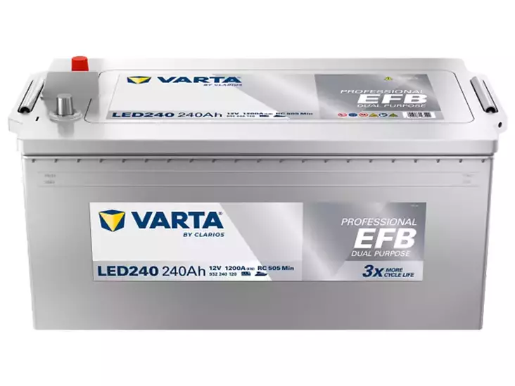 VARTA PROFESSIONAL EFB 240AH 1200A 518X276X242MM +/- - Yleisosat ja tarvikkeet - 45716 - 1