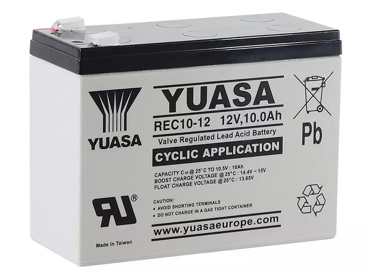 YUASA 12V CYCLIC AGM VRLA 10 AH 151X65X115,5 +/- - Yleisosat ja tarvikkeet - 46456 - 1