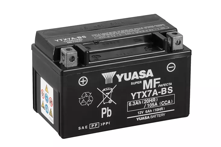 Yuasa akku, YTX7A(WC) hapotettu (6) - Yleisosat - Akut - 108386 - 1