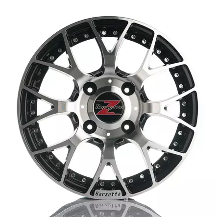 Barzetta Piccolo BlackPolish Mopoautoihin TARJOUS!! 4.5x15 Jako: 4x100 ET: 10 vanne - Auton Vanteet - 2566 - 2