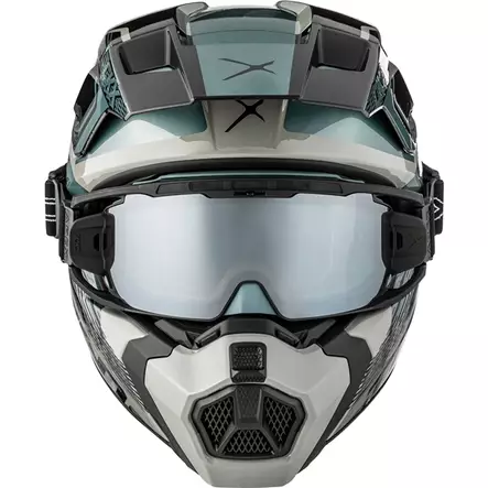CKX Kypärä Titan AMS Concordia Harmaa + Ajolasit 3XL - Moottorikelkan Offroad-kypärät - 78736 - 1