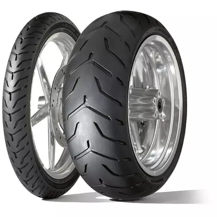 Dunlop D408F SW 130/80B17 65H TL Fr. Harley-Davidson (Slim White Sidewall) - MP renkaat - Custom-touring - 72756 - 1