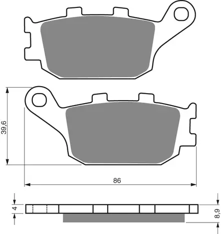 GOLDFREN Jarrupalat 021 Ceramic carbon AD - Moottoripyörän Jarrupalat - 88526 - 1