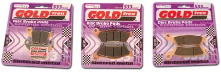 GOLDFREN Jarrupalat 176 Ceramic Carbon S33 - Moottoripyörän Jarrupalat - 87986 - 1