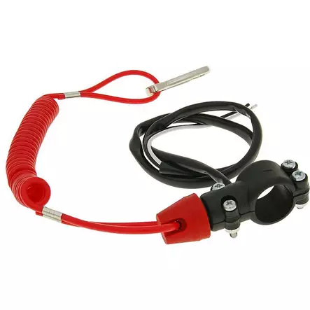 Hätäkatkaisija, Yleismalli, Avautuva & Sulkeutuva piiri, Tanko-mallli - Mopon & Skootterin Virtalukot & -katkaisimet - 97826 - 1