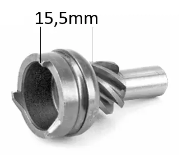 Käynnistimen ratas, Peugot-skootteri 2-T, Mikuni, 15,5mm - Mopon & Skootterin Käynnistimen osat - 97116 - 1