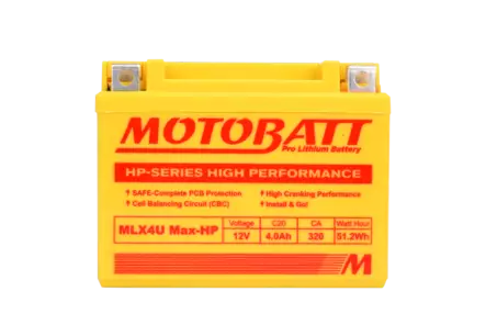 Motobatt lithium akku MLX4U Max-HP - Yleisosat - Akut - 107956 - 1
