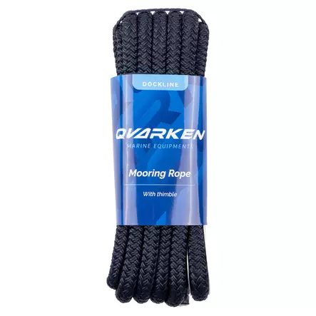 Qvarken Kiinnitysköysi Dockline koussilla 16mm 6m navy sin - Veneen kiinnitys - 110896 - 1