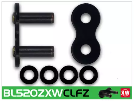 RK BL520 ZXW niittilukko Black Scale - Moottoripyörän Ketjulukot - 99966 - 1