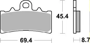 Sbs Jarrupalat Ceramic - Moottoripyörän Jarrupalat - 103126 - 1