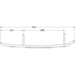 Sno-X Ripper Four Ohjausrauta pari 4" Kovametalli - Moottorikelkan Ohjausraudat - 96206 - 1