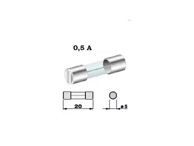 # SULAKE 5X20 0,5A - Yleisosat ja tarvikkeet - 75646 - 1