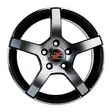Barzetta Inverno Black Polished 6.5x16 Jako: 5x108 ET: 50 vanne - 16-tuumaiset - 2696 - 2