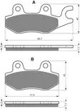 GOLDFREN Jarrupalat 009 Ceramic Carbon S3 - Moottoripyörän Jarrupalat - 89076 - 1