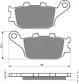 GOLDFREN Jarrupalat 021 Ceramic carbon AD - Moottoripyörän Jarrupalat - 88526 - 1