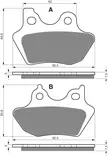 GOLDFREN Jarrupalat 181 Ceramic carbon AD - Moottoripyörän Jarrupalat - 87536 - 1