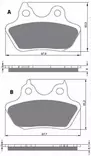 GOLDFREN Jarrupalat 244 Ceramic Carbon S3 - Moottoripyörän Jarrupalat - 87686 - 1