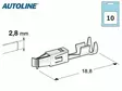 LIITINSARJA (10KPL) 2,8 N. JP-TIMER 1-2,5MM2 - Yleisosat ja tarvikkeet - 52986 - 1