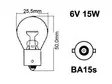 POLTTIMO 6V 15W BA15S - Yleisosat ja tarvikkeet - 28076 - 1