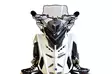 Powermadd Tuulilasi Polaris Matryx, Keskikorkea 18" Kirkas/Mustalla grafiikalla - Moottorikelkan Tuulisuojat - 97196 - 1
