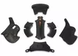 Schuberth C5 Toppaus sivut+taka 57 round head custom fit - MP Poskipalat & Sisustat - 111396 - 1