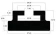 Sno-X Liukukisko Arctic Cat/BRP/Yamaha 107,5cm Musta - Moottorikelkan Liukukiskot - 77736 - 1