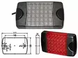 TAKAVALO LED 9-33V 177X100X31 - Yleisosat ja tarvikkeet - 42786 - 1