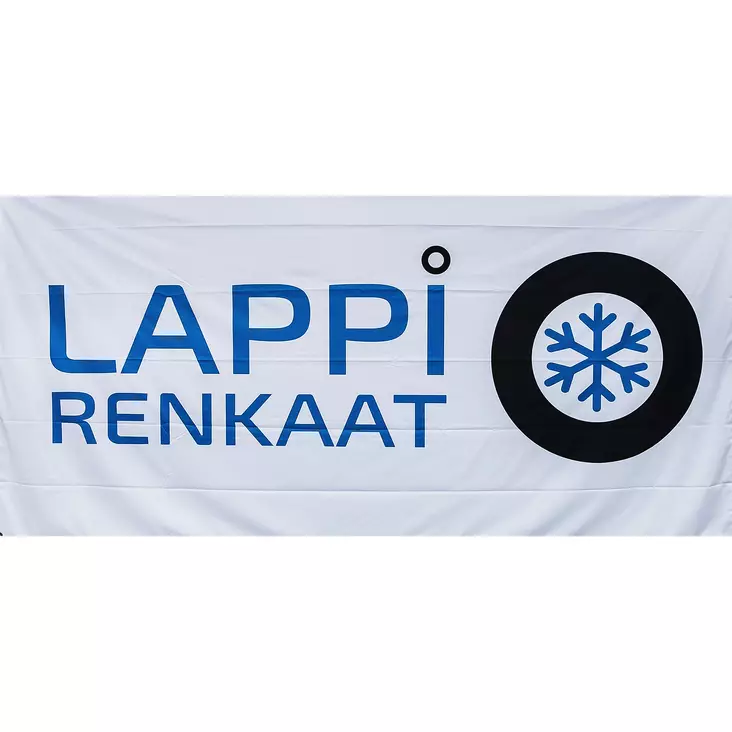 2m x 4m Lappi Renkaat banderolli - Esillepano - 115137 - 1