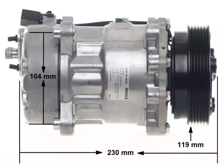 AC KOMPRESSORI MAHLE VAG - Yleisosat ja tarvikkeet - 16497 - 1