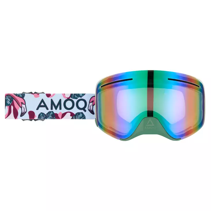 AMOQ Vision Vent+ Magnetic Ajolasit Tropical - Vihreä Peili - Moottorikelkan Ajolasit - 85537 - 1