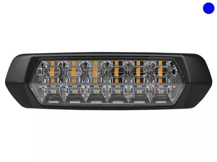 AXIXTECH M080 SININEN LED-VAROITUSVILKKU/SCENEVALO 12/24V - Yleisosat ja tarvikkeet - 52087 - 1
