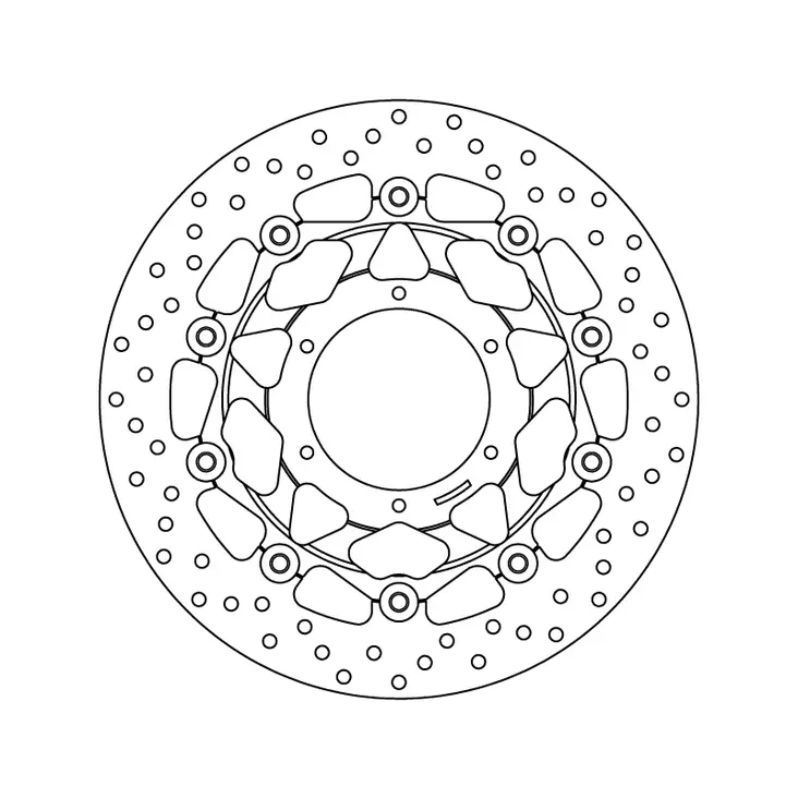 Brembo Serie Oro jarrulevy kelluva - Moottoripyörän Jarrulevyt - 103257 - 1