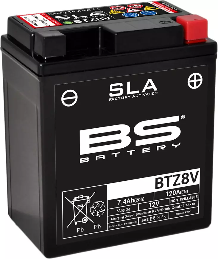 BS Battery BTZ8V (FA) SLA - Sealed & Activated - Yleisosat - Akut - 107987 - 1